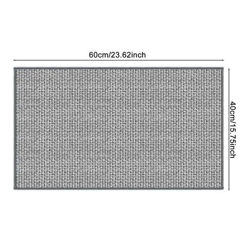 Navak Teppich-Bodenmatte, rutschfest, waschbar, Eingangsteppich, wasserabsorbierend, schnelltrocknend, Badezimmermatte, langlebig, geflochtene Textur, Plüsch-Eingangsteppich