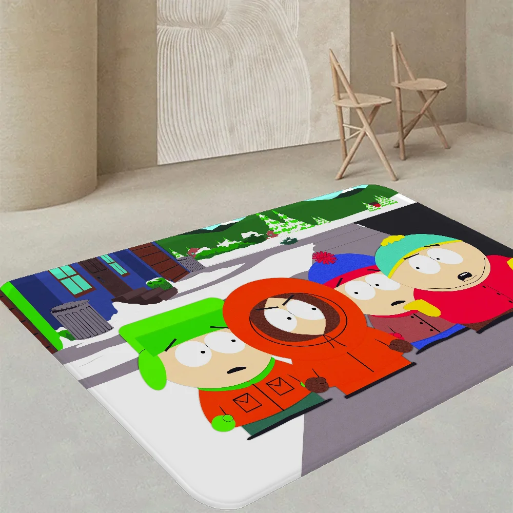 Navak Carpet Amine S-South Cartoon P-Park Fußmatte, waschbar, rutschfest, für Wohnzimmer, Sofa, Stühle, Fußmatte, Küchenfußmatte, Teppich