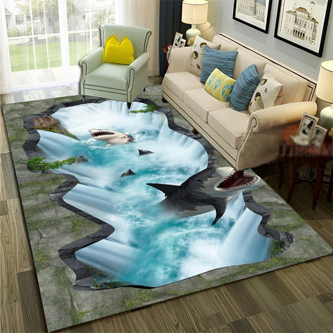 Navak Teppich, 3D-Illusion, Vision, Halluzination, HD-Teppich für Zuhause, Wohnzimmer, Schlafzimmer, Sofa, Fußmatte, Dekor, Kinderbereich, Teppich, rutschfeste Bodenmatte