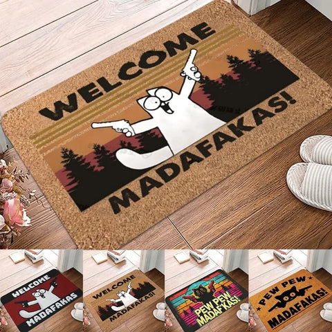 Navak Teppich 1 Stück Teppichmustermatte Outdoor rutschfest Katzenteppich Schmutzabweisend Fußmatte Badezimmer Eingangsdekoration Maschinenwaschbar