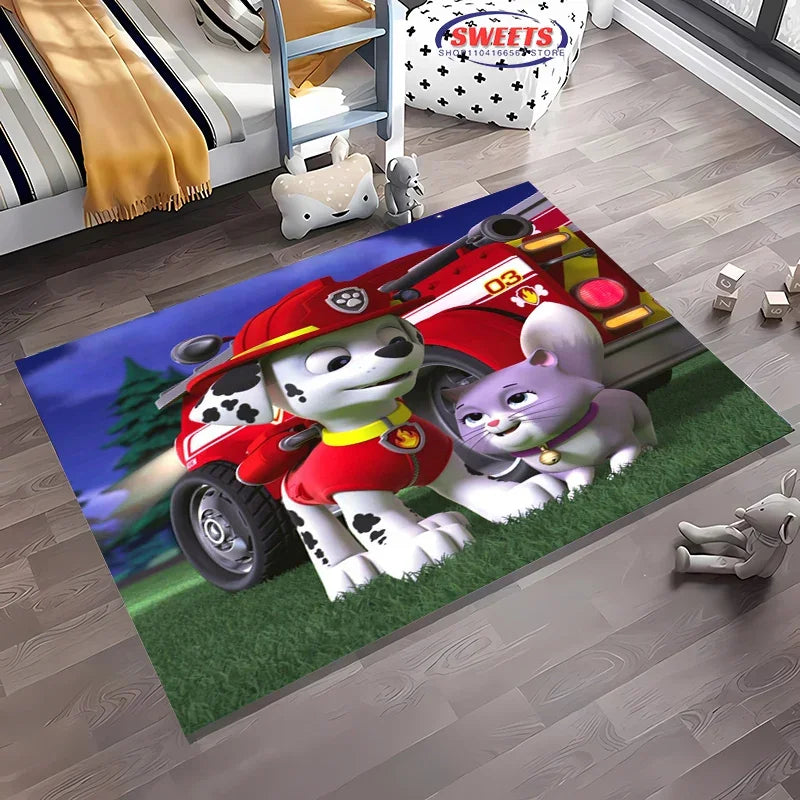 Navak Carpet 3D Neuankömmling Niedlicher Hunde-Cartoon-Teppich, Teppich für Wohnzimmer, Kinderzimmer, Schlafzimmer, Sofa, Küche, Fußmatte, Dekor, rutschfeste Bodenmatte für Kinder