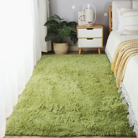 Navak Carpet Exclusive Picks Solid Color Plush Carpet Children's Bedroom Soft Fluffy Mat Living Room Baby Room Nursery Playroom Decorated Area Carpet
