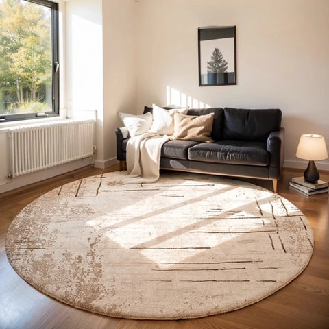 Navak Teppich, nordischer Stil, Schlafzimmerdekor, runder Teppich, minimalistische Teppiche für Wohnzimmer, dicke Plüsch-Arbeitszimmer-Bodenmatte, flauschiger weicher Garderobenteppich