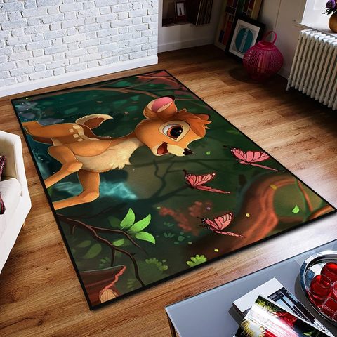 Navak Carpet Door bambi Disney Mat Anti-Slip Kitchen Bedroom Handmade Tufted Rug Carpet Living Room Daily Picks Entrance Decoration