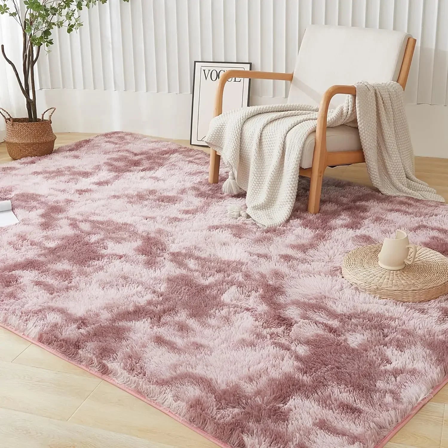 Navak Carpet Exclusive Picks Batik-Teppich, Wohnzimmer-Couchtischkissen, zottelig, waschbar, Schlafzimmer, modern, skandinavisch, weich, gemütlich, Heimdekor-Teppich
