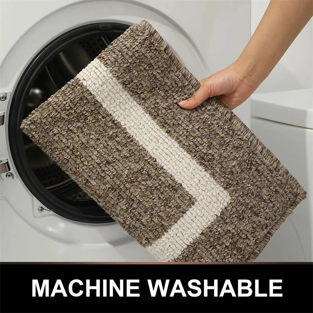 Navak Carpet Olanly Fußmatte, schmutzabweisend, für den Eingang, Fußmatte für den Außenbereich, weicher Küchenteppich, rutschfester Bodenteppich, saugfähig, Haus, Willkommens-Fußmatte