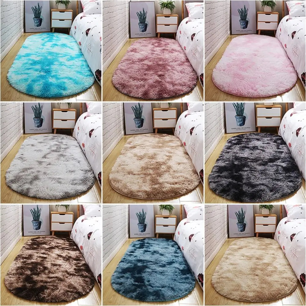 Navak Carpet Batik-Teppich, neuer, rutschfester Woll-Imitat, Langhaar-Teppich, Bodenschutz, Schlafzimmermatten, Kunstpelz, Schaffell, weiche Teppiche