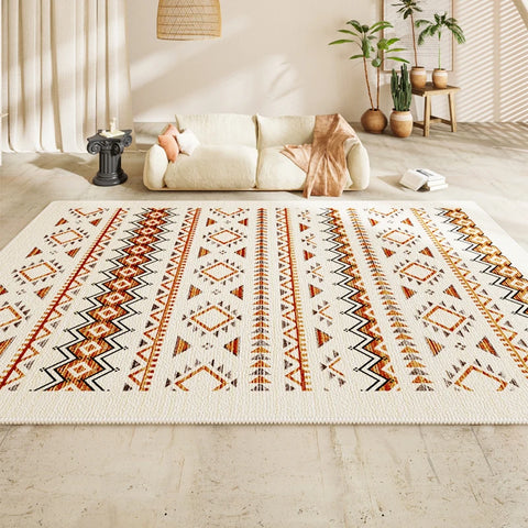 Navak Teppich Persischer Wohnzimmer Großflächiger Teppich Schlafzimmer Nachttisch Sofa Couchtisch Rutschfeste Teppiche 2025 Neuer Retro High End Wasserdichter Teppich