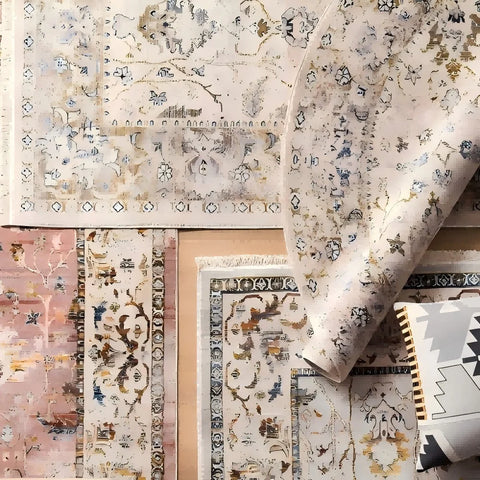 Navak Carpet Exclusive Picks Teppich aus Kaschmir im Perserstil, waschbar, faltbar, maschinenwaschbar, für Schlafzimmer, Nachttisch, Flur, Gang, Heimdekoration