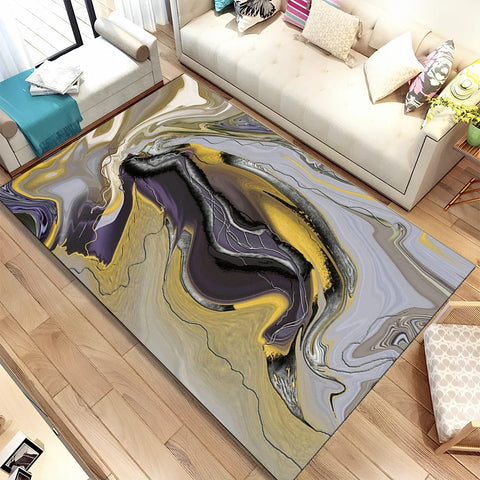 Navak Carpet Colour Gold Nordic Marble Splendid Area Rug Large Carpet Marbling Rugs for Home Living Room Bedroom Decor Door Mat Floor Mats