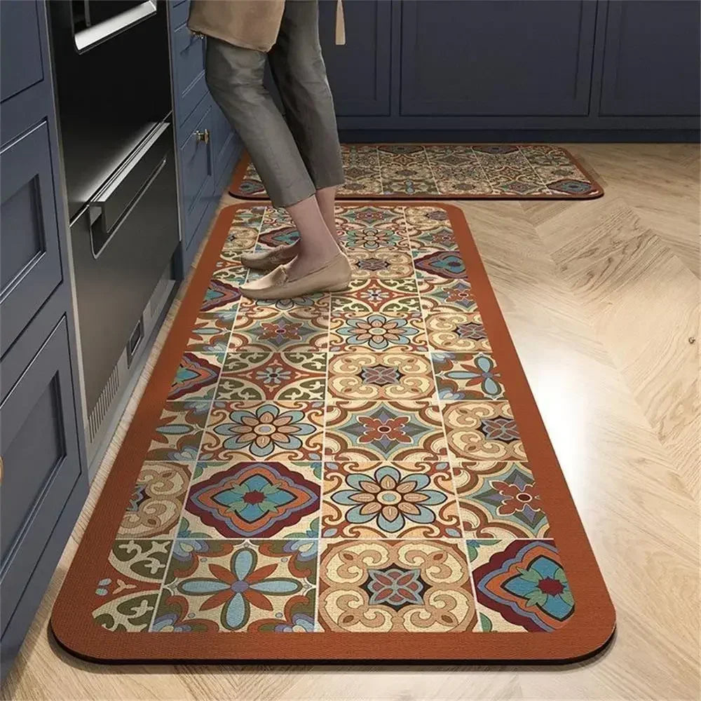 Navak Carpet Exklusive Auswahl Verbessertes Material Küche Badezimmer Wohnzimmer Waschküche Schmutzabweisend Waschbar Verdickter Teppich Teppiche Wohnkultur