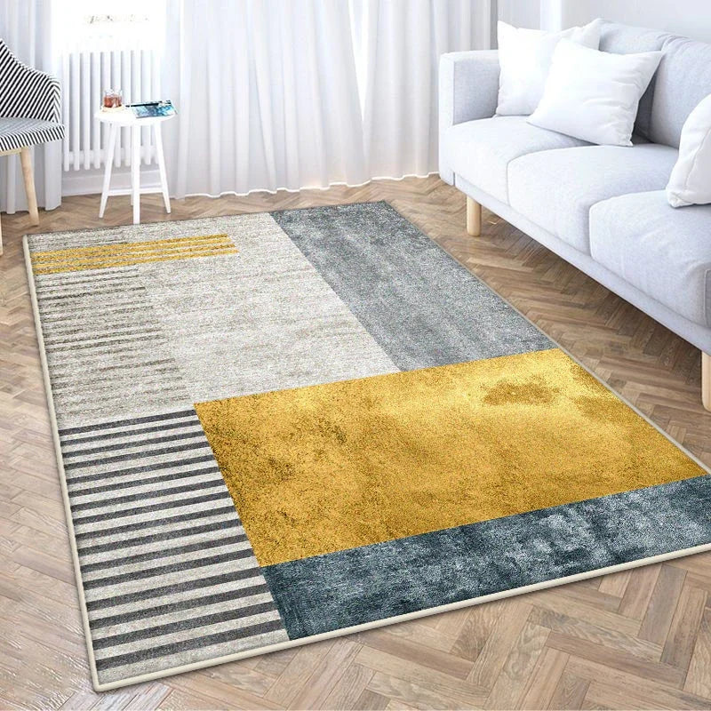 Navak Carpet Modern Geometric CARPET FOR LIVING ROOM Light Luxury Decoration Bedroom Easy Clean Rug 200x300 Large Area Lounge Antiskid Mats