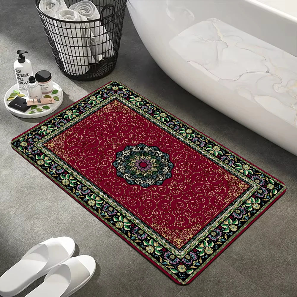 Navak Teppich Türkei Persisch Böhmische Zimmer Matten Anti-Rutsch Absorbieren Wasser Lange Streifen Kissen Schlafzimmer Matte Willkommen Fußmatte