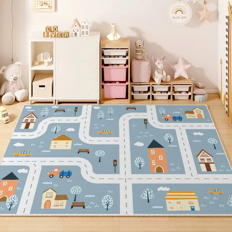 Navak Carpet Exclusive Picks Kinderzimmer Spielbereich Teppich Wohnzimmer Schlafzimmer Kinder Autostrecke Digitale Puzzle Spielmatte Baby Spiel Krabbelmatte