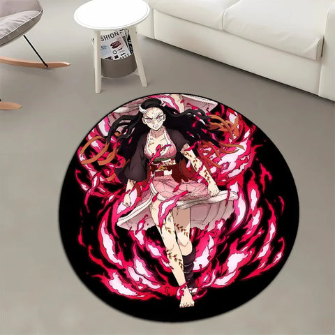Navak-Teppich, Teppich, Anime-Dämonentöter, Nezuko Kokushibou, Tanjirou Kanroji, Kochou, Gokudera Makoto, kreativer bedruckter Teppich für die Inneneinrichtung