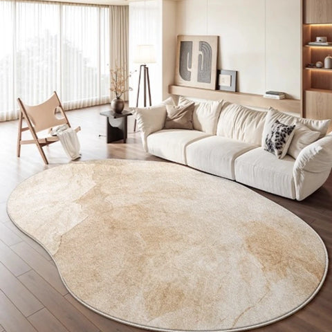 Navak Teppich, leichter Luxus-Schlafzimmer-Dekor, Marmor-Teppich, unregelmäßig geformte Teppiche für Wohnzimmer, flauschiger, weicher Plüsch-Teppich, rutschfeste Bodenmatte