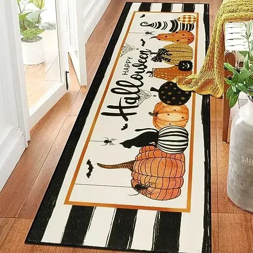 Navak Teppich Halloween Horror Kürbis Küche Flur Balkon Teppiche Wohnkultur Schlafzimmer Nachttisch Fußmatte Badezimmer Waschküche Anti-Rutsch-Matte