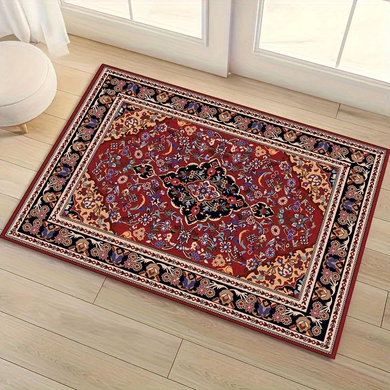 Navak Carpet Persian Style Bohemian Welcome Doormat with Polyester Anti Fouling Foot Rug Perfect for Indoor and Outdoor Entrance Felt Carpet