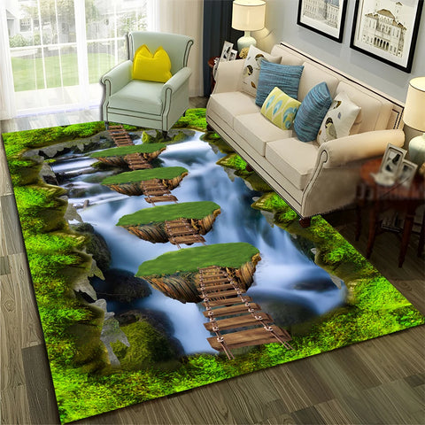 Navak Teppich, 3D-Illusion, Vision, Halluzination, HD-Teppich für Zuhause, Wohnzimmer, Schlafzimmer, Sofa, Fußmatte, Dekor, Kinderbereich, Teppich, rutschfeste Bodenmatte