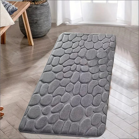 Navak Carpet 1 Stück Schickes Kopfsteinpflaster-Design Küchenmatte Weich Waschbar Rutschfest Saugfähig Wohndekor Dekor Teppich