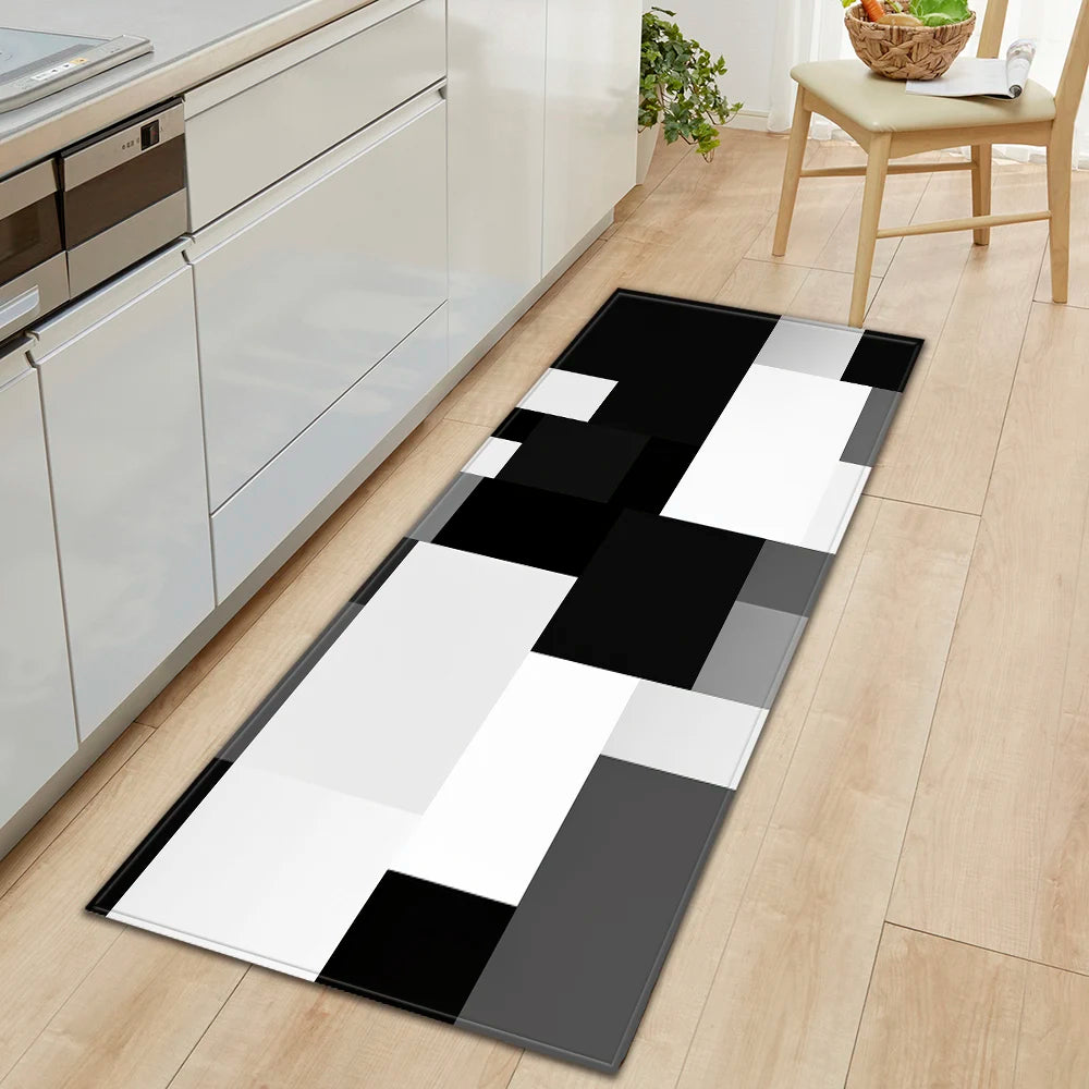 Navak Teppich Plaid Küchenmatte Zuhause Wohnzimmer Balkon Schlafzimmer Bodendekoration 3D Teppich Haus Flur Eingangstür Bad Rutschfester Fußteppich