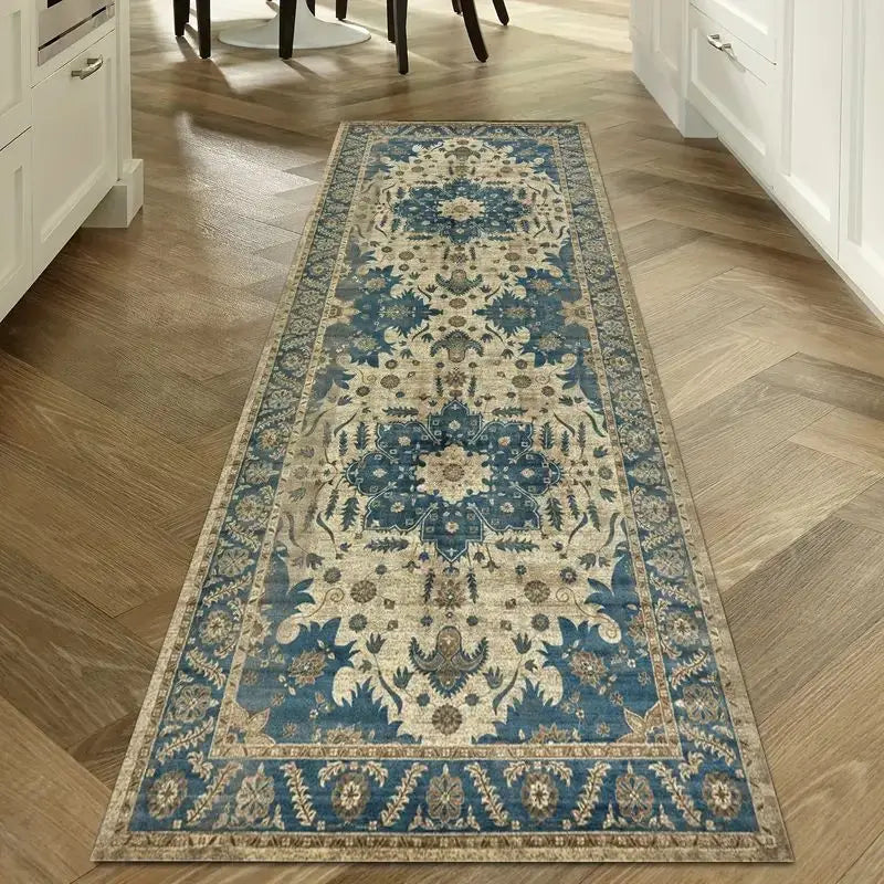 Navak Carpet Exclusive Picks Böhmischer Flurteppich, geometrisches Muster, Kristall-Samt-Bodenmatte, Eingang, Küche, Treppe, langer Teppich, Heimdekoration