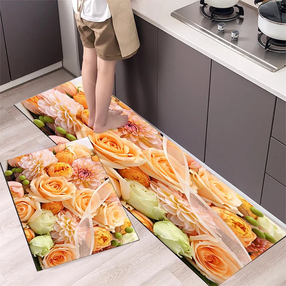 Navak Teppich Küchenmatte Teppich für Boden Hauseingang Fußmatte Schlafzimmer Wohnzimmer Dekor Nachttisch Teppich Flur Balkon Badezimmer Anti-Rutsch-Matte