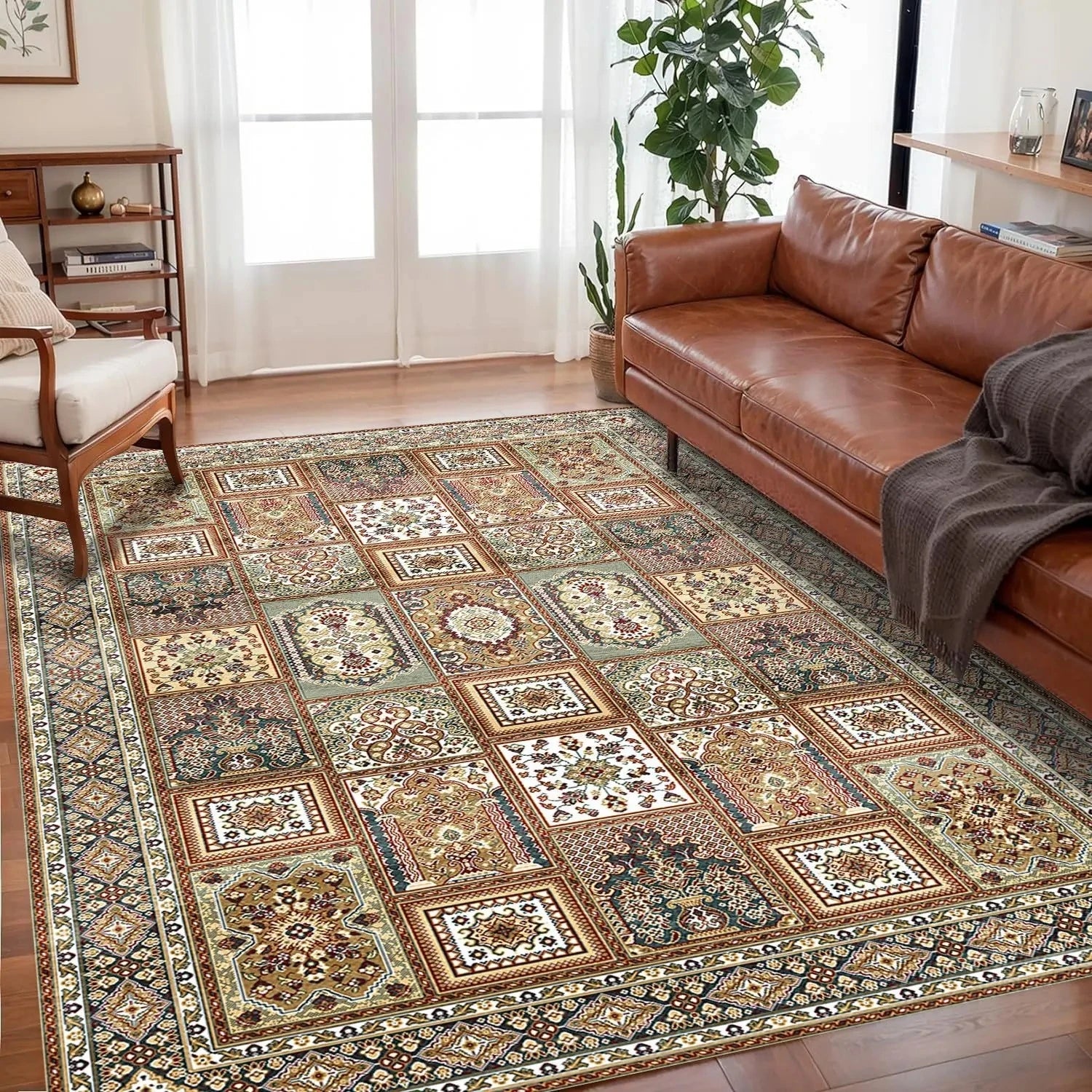 Navak Carpet Exclusive Picks Bohemian Crystal Velvet Anti Slip Carpet For Living Room ,Floor Bedroom Big Size Rugs, Sofa Mats, Study,Home Decoration