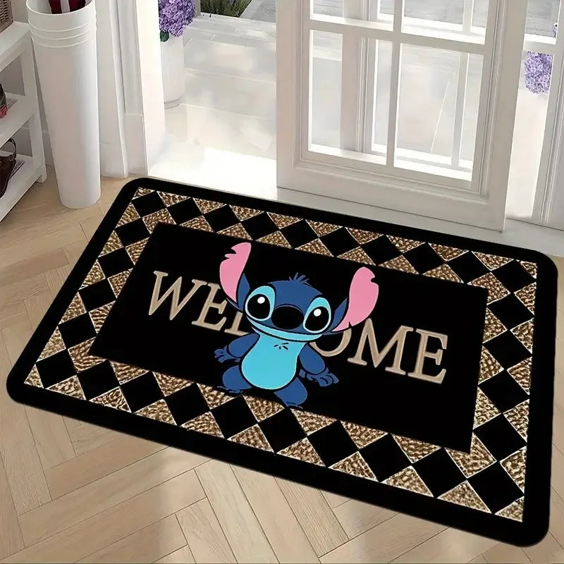Navak Carpet Daily Picks Fußmatte mit süßem Stich-Druck, für den Eingangsbereich, rutschfester Teppich für drinnen und draußen, für Wohnzimmer, Heimdekoration, weiche Matte, Dekorationsteppich