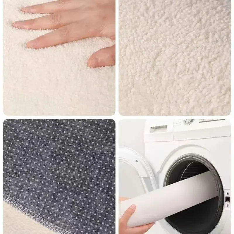 Navak Carpet Exclusive Picks Ins Schaf Niedlicher Kreativer Teppich Wohnzimmer Geformter Spiegel Vorne Bettvorleger Mädchen Warme Matte Heimdekoration