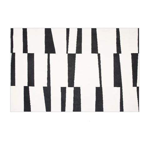 Navak Carpet Nordic Simple Style Carpet Living Room Black White Striped Decoration Sofa Large Rugs Bedroom Easy Clean Soft Mat Ковер Tapis