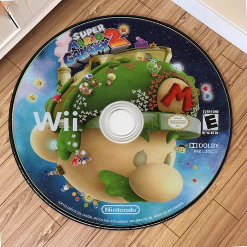 Navak Carpet Daily Picks Disney Mario Cartoon Runder Teppich Baby Krabbelmatte Kreisförmige Teppiche Wohnzimmer Schlafzimmer Fußmatte Spiel CD Heimdekoration