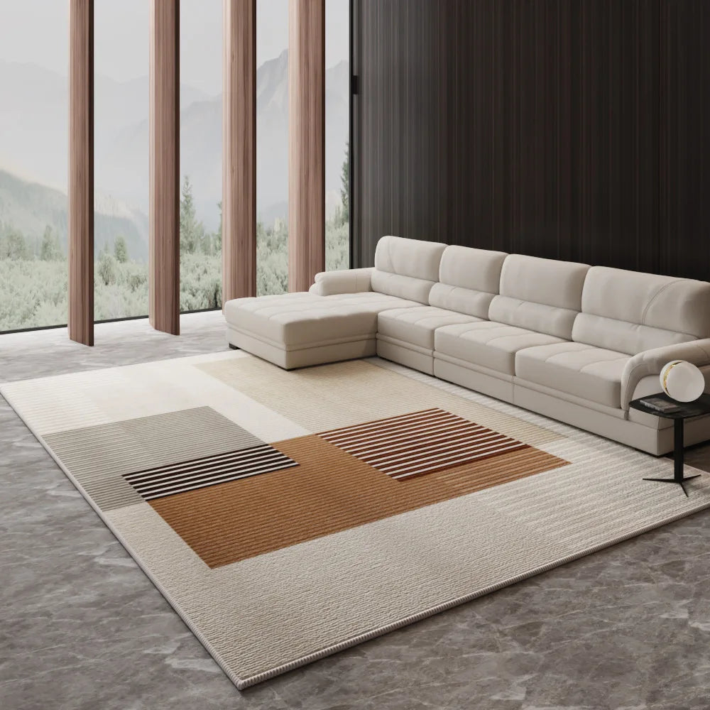 Navak Carpet Nordic Light Luxus-Teppich – Großer Wohnzimmerteppich | Für unter Sofa und Couchtisch, Schlafzimmer- und Lounge-Dekor