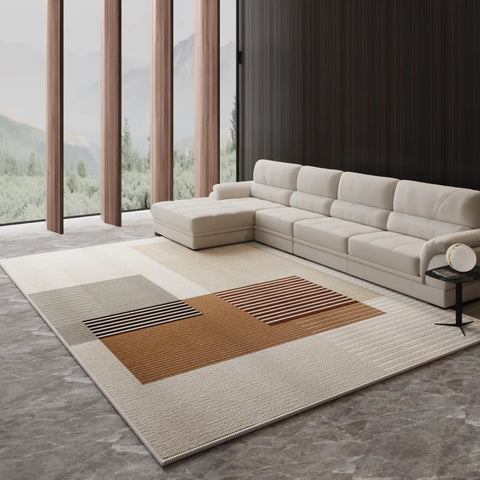Navak Carpet Nordic Light Luxus-Teppich – Großer Wohnzimmerteppich | Für unter Sofa und Couchtisch, Schlafzimmer- und Lounge-Dekor