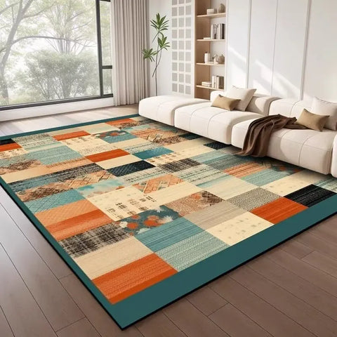 Navak Carpet Nordic Style Geometric Large Rugs for Living Room Modern Decoration Home Carpet Light Luxury Bedroom Rug  Washable Mat