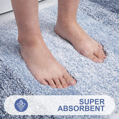 Navak Carpet Olanly Shaggy-Badematte, Mikrofaser, super saugfähig, Badezimmer-Duschvorleger, rutschfest, weiche Duschmatten, Bodenplüschteppich, Fußwaschmatte