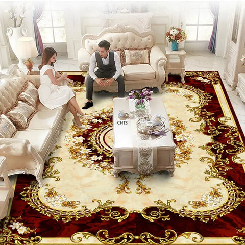 Navak Carpet European Luxury Living Room Carpet Bedroom Decoration Rugs Lounge Decor Tatami Rug Entrance Door Mat Large Size Soft Foldable