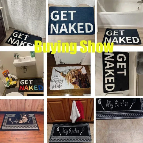 Navak Carpet Welcome Muggles Eingangsmatte Wohnzimmer Bodendekoration Teppich Rutschfester, leicht zu reinigender Teppich Home Office Waschbare Fußmatten