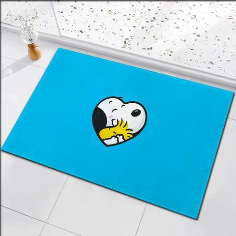 Navak Carpet Daily Picks Disney Snoopy Fußmatte, niedliches Cartoon-Design, für Kinderzimmer, Heimdekoration, rutschfest, waschbar, für Schlafzimmer, Badezimmer, Küche, Eingangsbereich