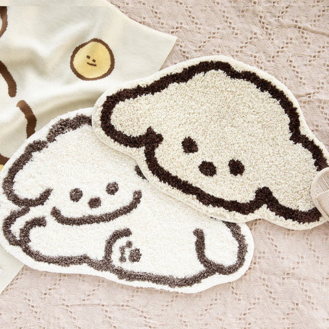Navak Carpet Exclusive Picks Cute Cartoon Dog Shaped Doormat Bedroom Bedside Blanket Living Room Sofa Coffee Table Foot Cushion Home Decoration Summer