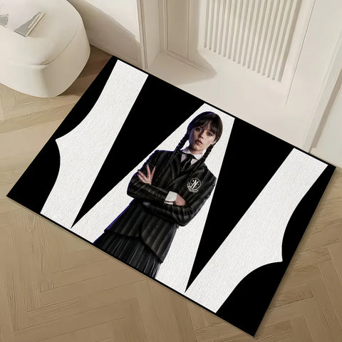 Navak Teppich Horrorfilm W-WedgesdayS-2 kleiner Teppich Teppich Wohnkultur Schlafzimmer Matte Flur Balkon Teppich Eingang Fußmatte Dekoration