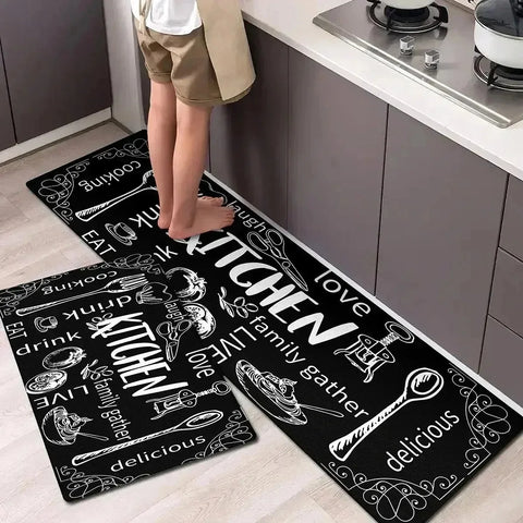 Navak Carpet 1PC Küchenteppich mit Charaktermuster, rutschfeste Fußmatten für Zuhause, Pop-Design, Badezimmerteppiche, Badematte, Teppich für Waschbecken, Wäschedekor