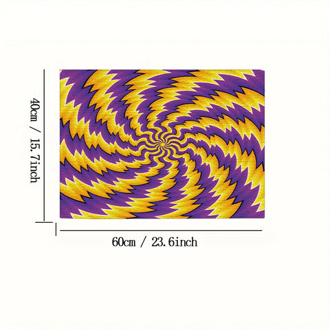 Navak Carpet 1PC 3d illusion pattern door mat, bedroom, living room dustproof carpet big size floor mat for home decoration