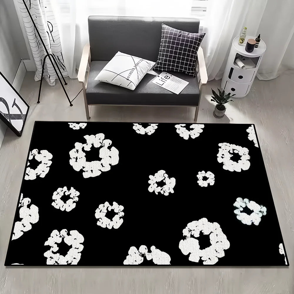 Navak Teppich, klein, T-Tears-Teppich, rutschfest, für Küche, Schlafzimmer, modisch, D-Denim, handgefertigt, getufteter Teppich, luxuriöse Dekoration für Wohnzimmer und Eingang