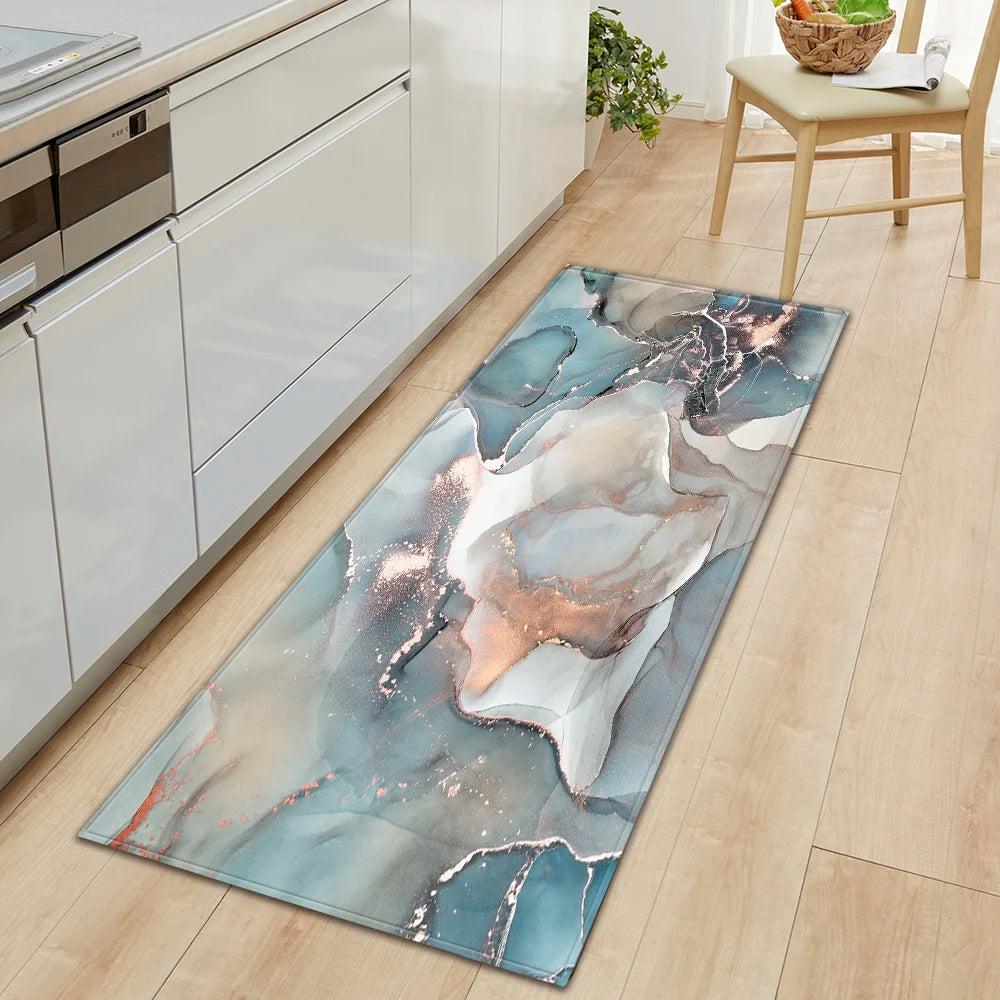 Navak Teppich Küche Bad Fußmatte Zuhause Wohnzimmer Balkon Schlafzimmer Nachttisch Bodendekor Langer Teppich Haus Flur Eingangstür Anti-Rutsch-Teppich