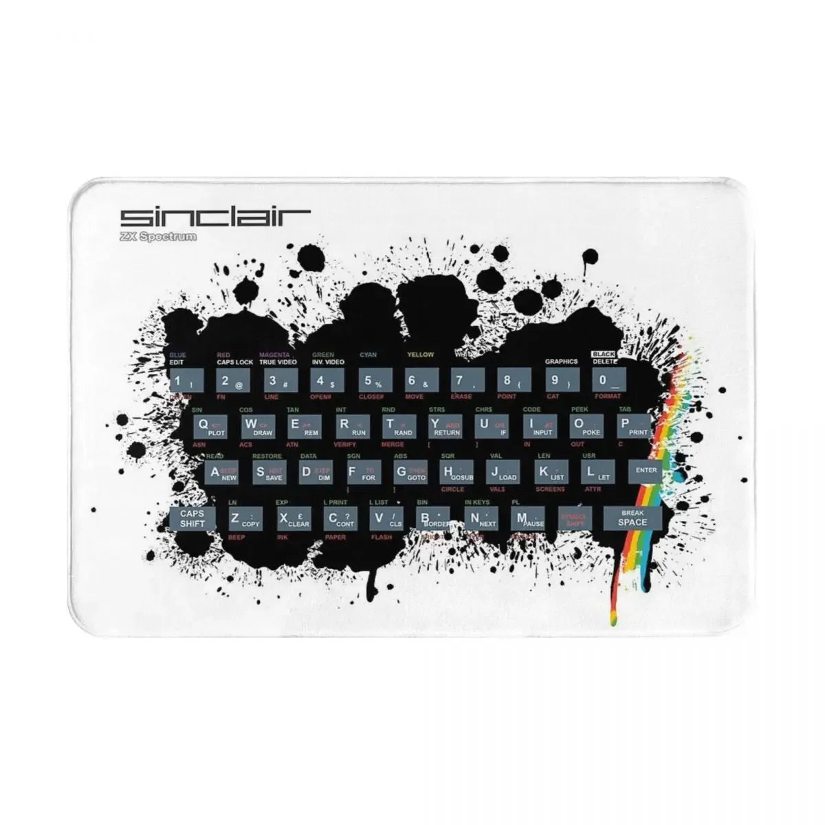 Navak Carpet ZX Spectrum Fußmatte Teppich Teppichmatte Footpad Polyester rutschfeste Antiwear Vorderzimmer Flur Küche Schlafzimmer Balkon Toilette
