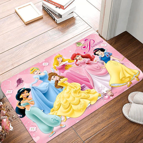 Navak Carpet Daily Picks Fußmatte mit Cartoon-Motiv „Disney Princess“, für den Eingang, rutschfeste Fußmatte, waschbar, für Küche, Flur, Badezimmer, Badematten