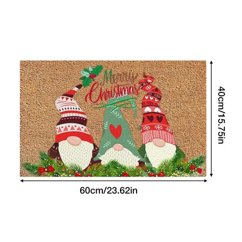 Navak Carpet Exclusive Picks Christmas Welcome Gnome Doormat Indoor Outdoor Entrance Carpet Home Decor Hallway Kitchen Living Room Floor Mat