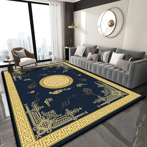 Navak Carpet Chinesischer klassischer Teppich für leicht zu reinigende Wohnzimmer-Couchtische und Schlafzimmer-Garderoben, rutschfeste Dekoration