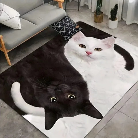 Navak Carpet 1 Stück Küchenteppich mit Hühnermuster, rutschfeste Fußmatten für Zuhause, Pop-Design, Badezimmerteppiche, Badematte, Teppich für Zuhause, Waschbecken, Wäschedekor